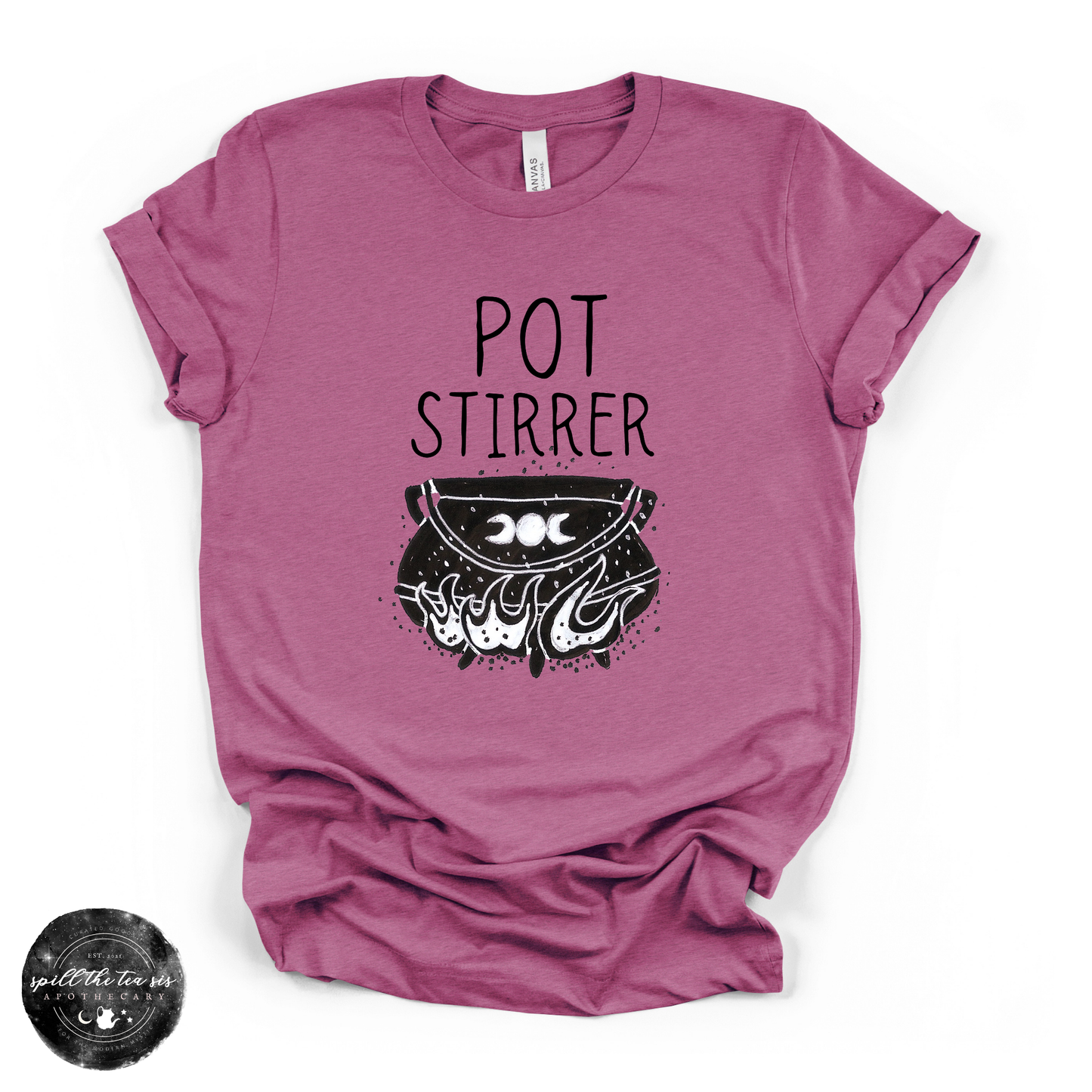 Pot Stirrer Tee | Funny Witchy Graphic T-Shirt