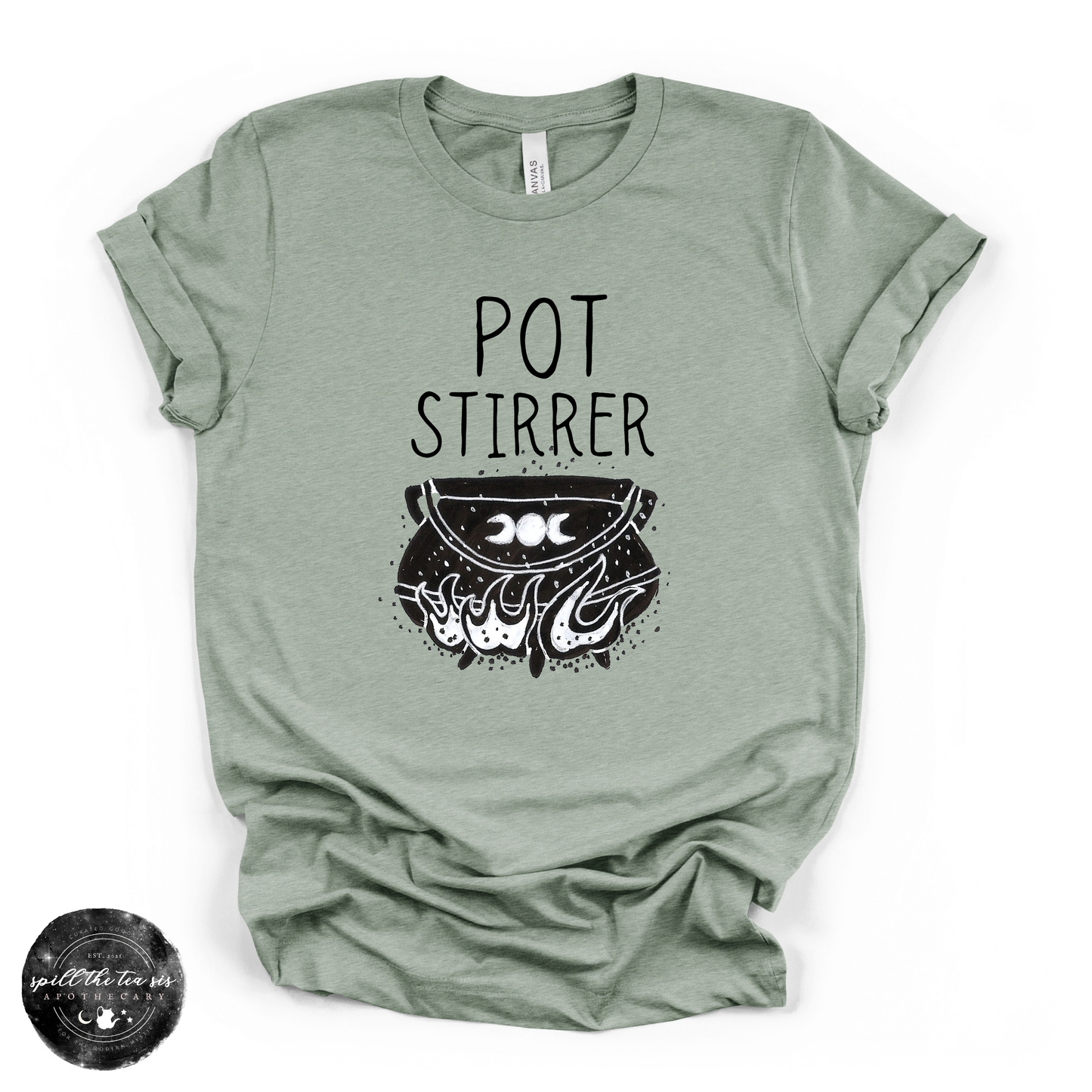 Pot Stirrer Tee | Funny Witchy Graphic T-Shirt