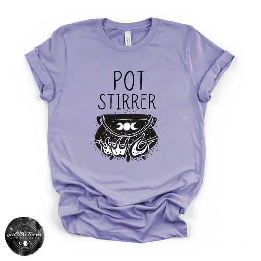 Pot Stirrer Tee | Funny Witchy Graphic T-Shirt