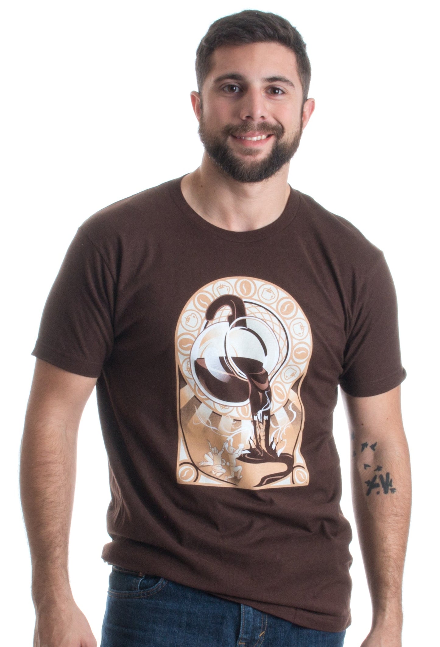 Cult of the Coffee Pot | Funny Caffeine Addict Coffee Humor Unisex T-shirt